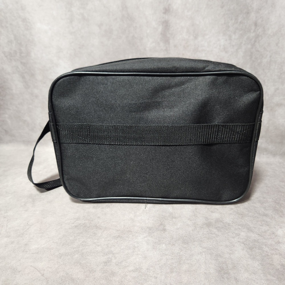 American Tourister Black Travel Messenger Bag Front Pocket Trolley Strap Unisex